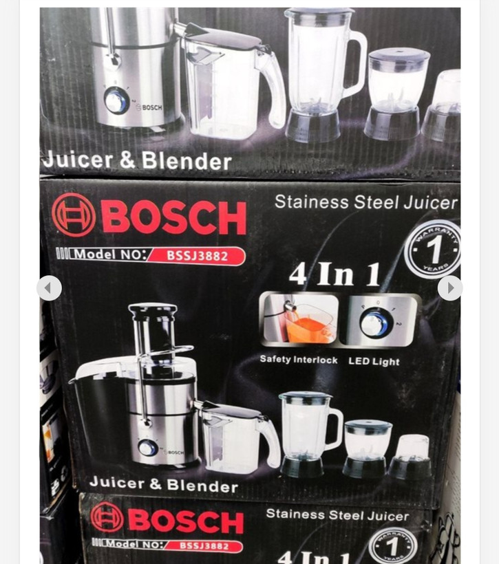 آبمیوه گیری 4 کاره آنالوگ بوش مدل BSSJ-3882 گلو استیل فروش ویژه