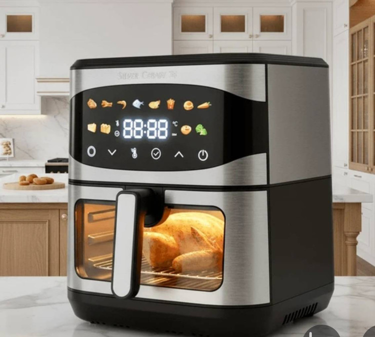 سرخ کن سیلور کرست مدل SC9040 ظرفیت ۱۵ لیتر بدون روغن با بدنه استیل