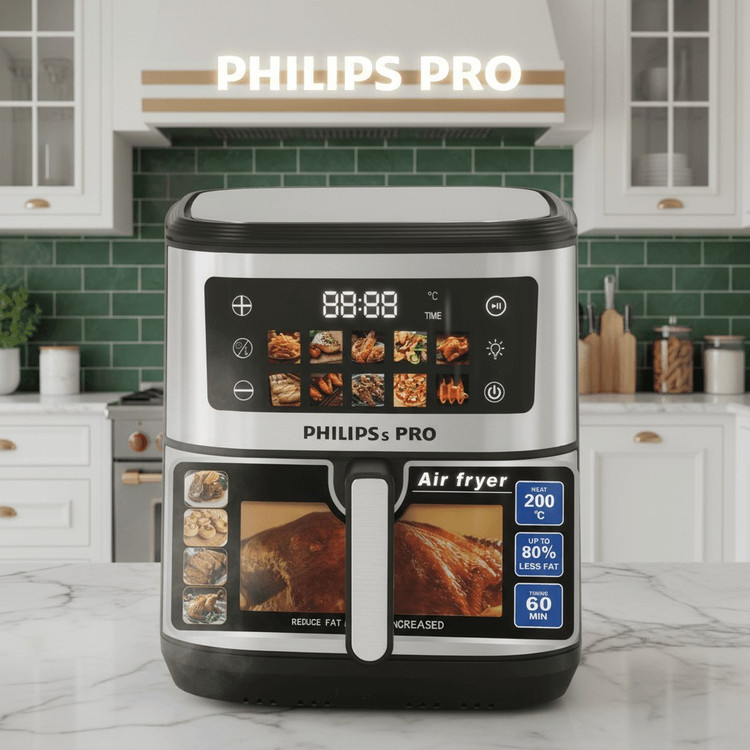 سرخ کن فیلیپس پرو مدل PH1905 ظرفیت ۱۵ لیتر بدون روغن تمام استیل