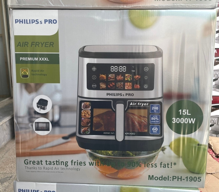 سرخ کن فیلیپس پرو مدل PH1905 ظرفیت ۱۵ لیتر بدون روغن تمام استیل